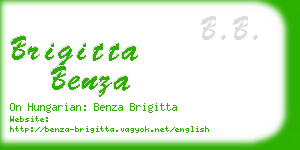 brigitta benza business card